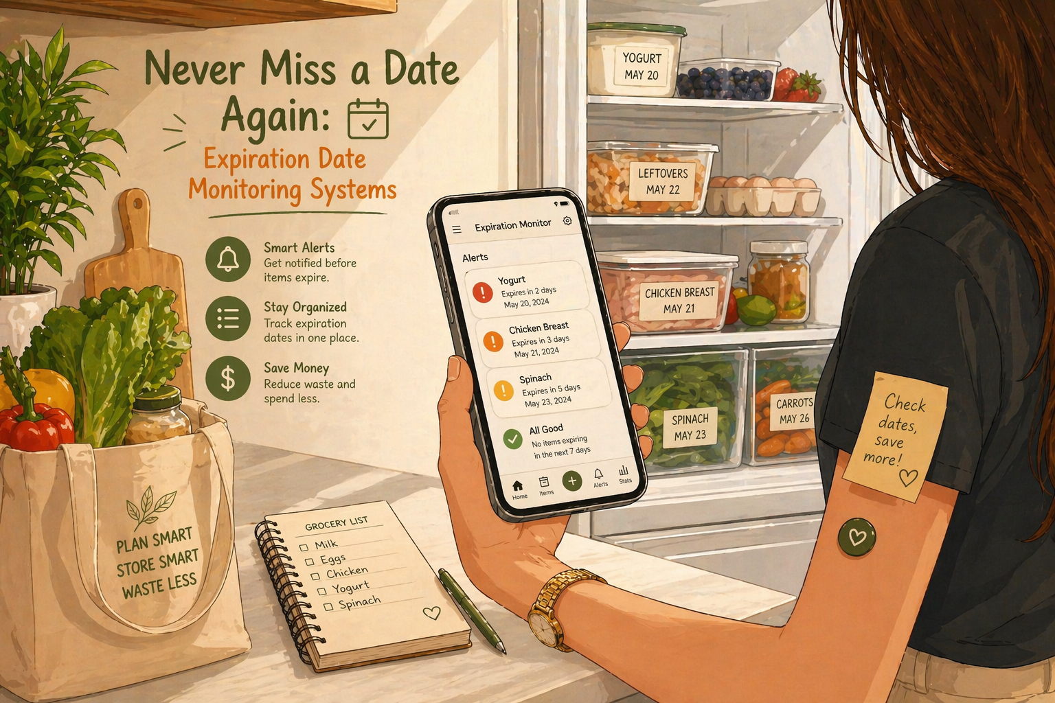 Never Miss a Date Again: Expiration Date Monitoring Systems